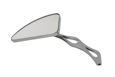 Wyatt Gatling Ace mirror with smooth style and billet stem, left side