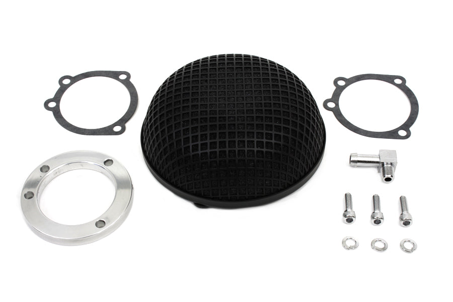 Wyatt Gatling 63362B black round mesh air cleaner for fuel and air systems