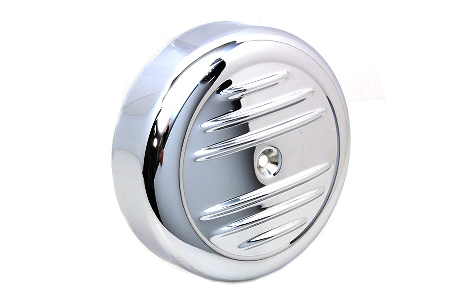 Wyatt Gatling 77958 8-inch chrome stripe air cleaner cover for fuel and air systems