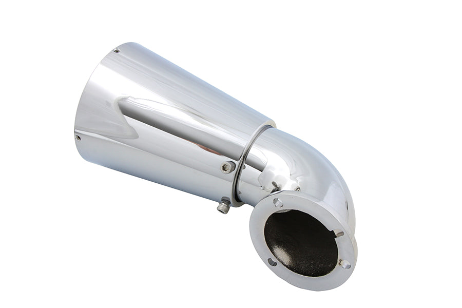 Wyatt Gatling chrome funnel air cleaner breather for motorcycle fuel and air systems