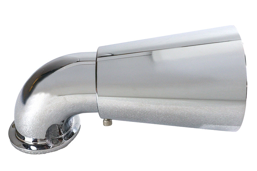 Wyatt Gatling chrome funnel air cleaner breather for motorcycle fuel and air systems