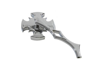 Wyatt Gatling Rotar chrome mirror with billet diamond stem 76390B3
