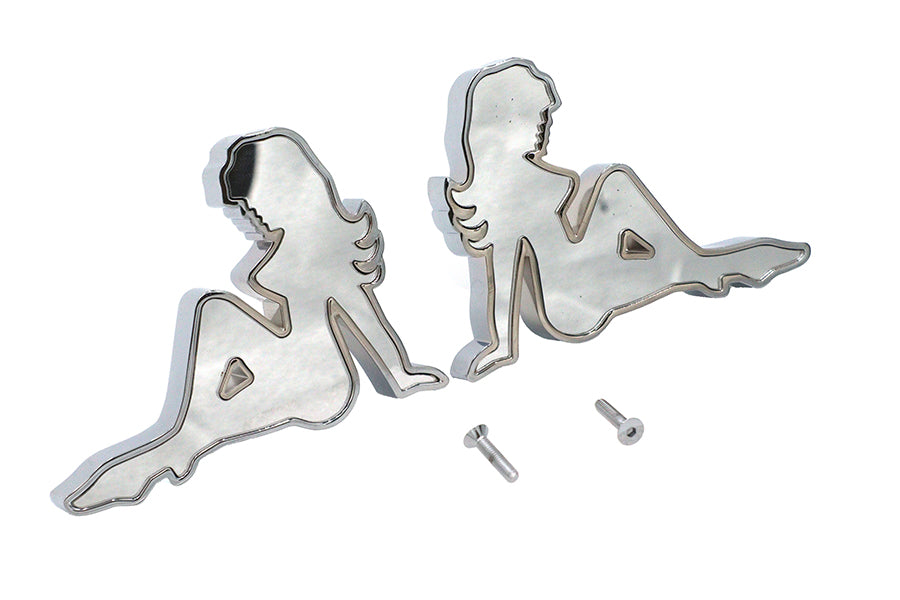Wyatt Gatling Lady Luck billet mirror body set for motorcycle customization
