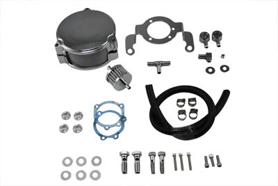 Wyatt Gatling Chrome Air Cleaner Kit 34-0802 for motorcycle fuel and air system