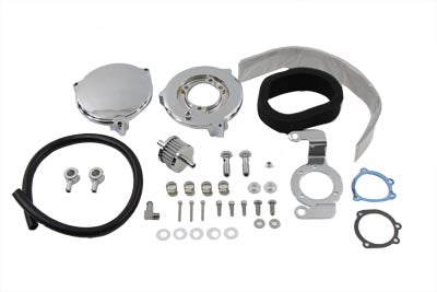 Wyatt Gatling New Era Chrome Air Cleaner Kit 34-0802 for motorcycle fuel and air system