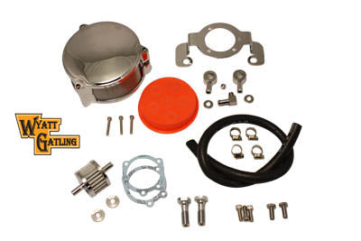 Wyatt Gatling Chrome Air Cleaner Kit 34-0803 for motorcycle fuel and air systems