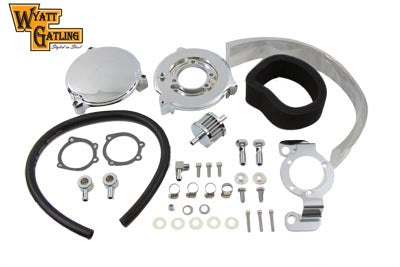 Wyatt Gatling Chrome Air Cleaner Kit 34-0803 for motorcycle fuel and air system
