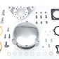 V-Twin Chrome Wyatt Gatling air cleaner assembly for motorcycle fuel and air system, model 34-0840
