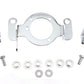 Wyatt Gatling chrome carburetor support bracket with breather acorn, 34-0852