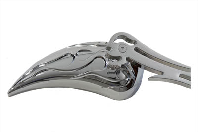 Wyatt Gatling 76445B4 chrome billet teardrop mirror set for motorcycles
