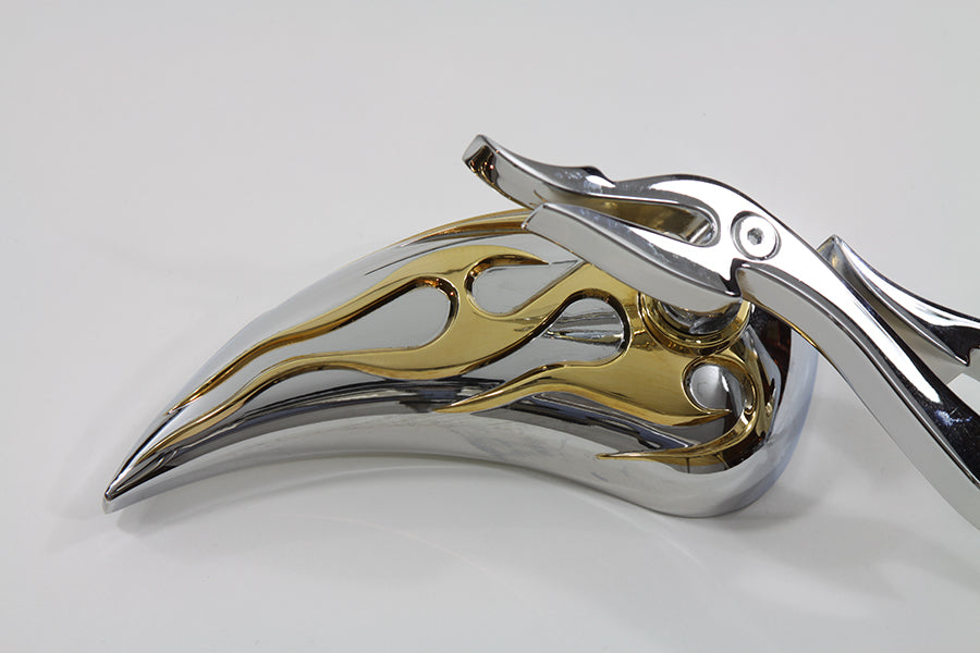 Wyatt Gatling 76446GB4 Chrome Billet Teardrop Mirror Set, pair of motorcycle mirrors
