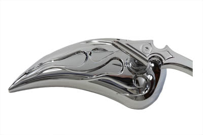 Wyatt Gatling 76448B4 chrome billet teardrop mirror set for motorcycles