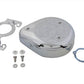Wyatt Gatling Chrome Flame Teardrop Gatling Air Cleaner Kit 34-0883