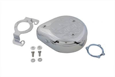 Wyatt Gatling Chrome Flame Teardrop Gatling Air Cleaner Kit 34-0883