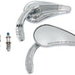 Wyatt Gatling Deco Billet Mirror Set 34-0887, close-up view of decorative billet mirror design