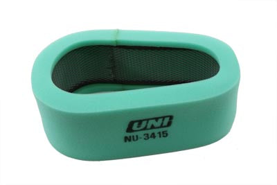 Uni-Filter NU-3415 foam air filter for fuel and air systems, black foam filter with red end cap