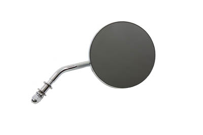 Wyatt Gatling round mirror with short stem in chrome, model 34-0997