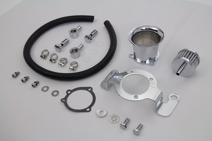 Wyatt Gatling Chrome Velocity Stack Kit 34-1115 for motorcycle fuel and air systems