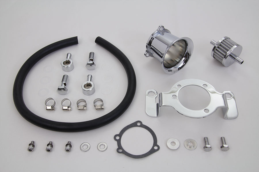 Wyatt Gatling Chrome Velocity Stack Kit 34-1115 for motorcycle fuel and air system
