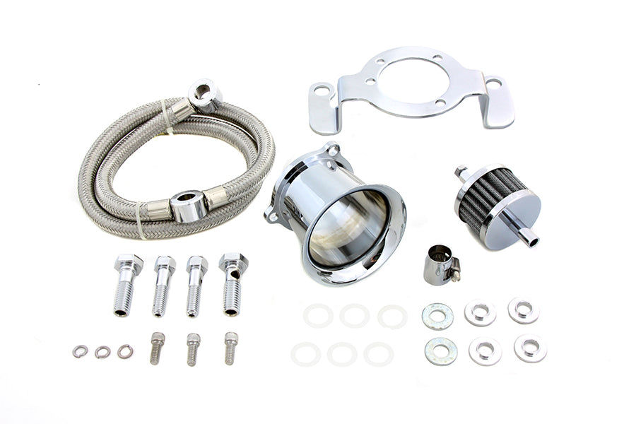 Wyatt Gatling Chrome Velocity Stack Kit 34-1122 for fuel and air systems
