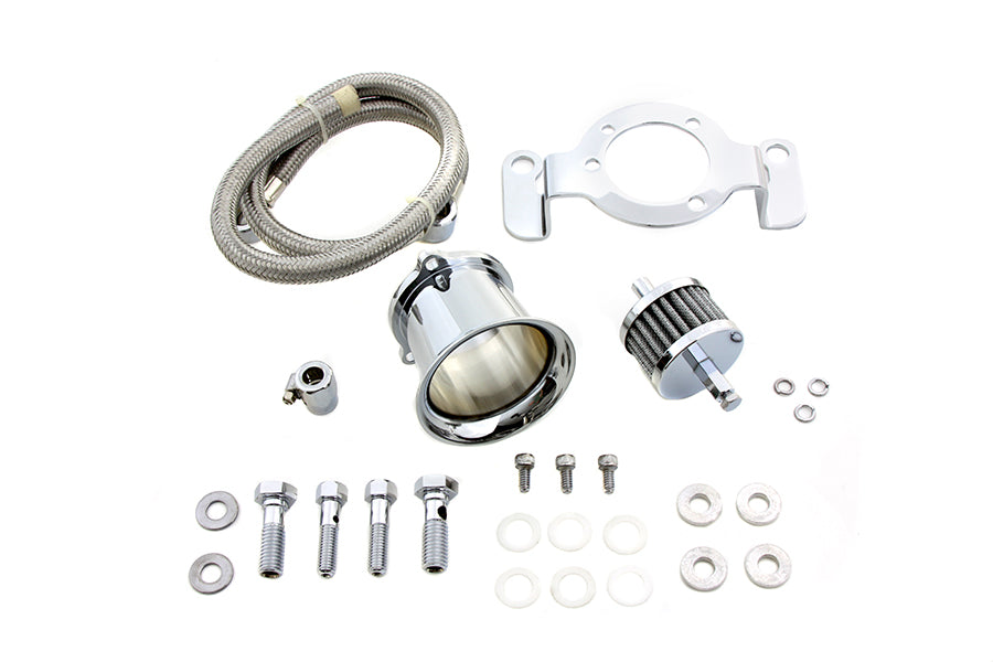 Wyatt Gatling Chrome Velocity Stack Kit 34-1123 for motorcycle fuel and air system