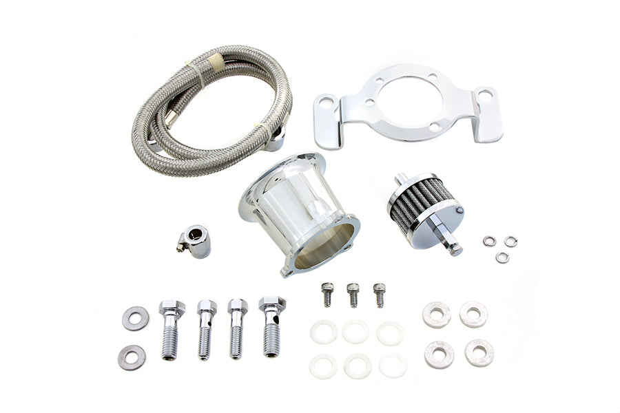 Wyatt Gatling Chrome Velocity Stack Kit 34-1123 for fuel and air systems