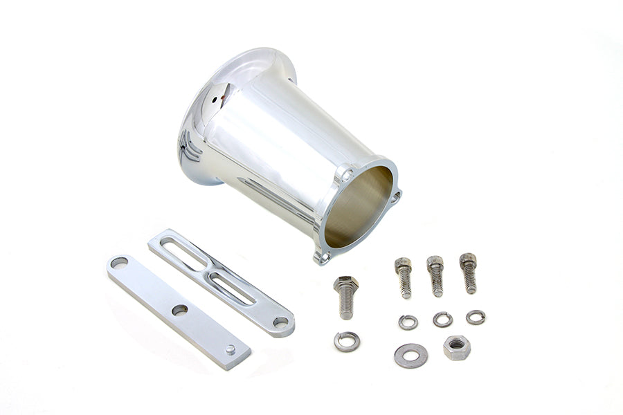 Wyatt Gatling chrome velocity stack kit for motorcycle fuel and air system