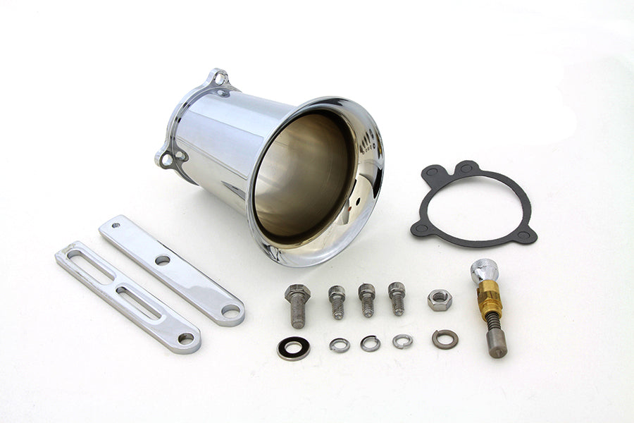 Wyatt Gatling Super Velocity Stack Kit chrome fuel and air system, model 34-1165