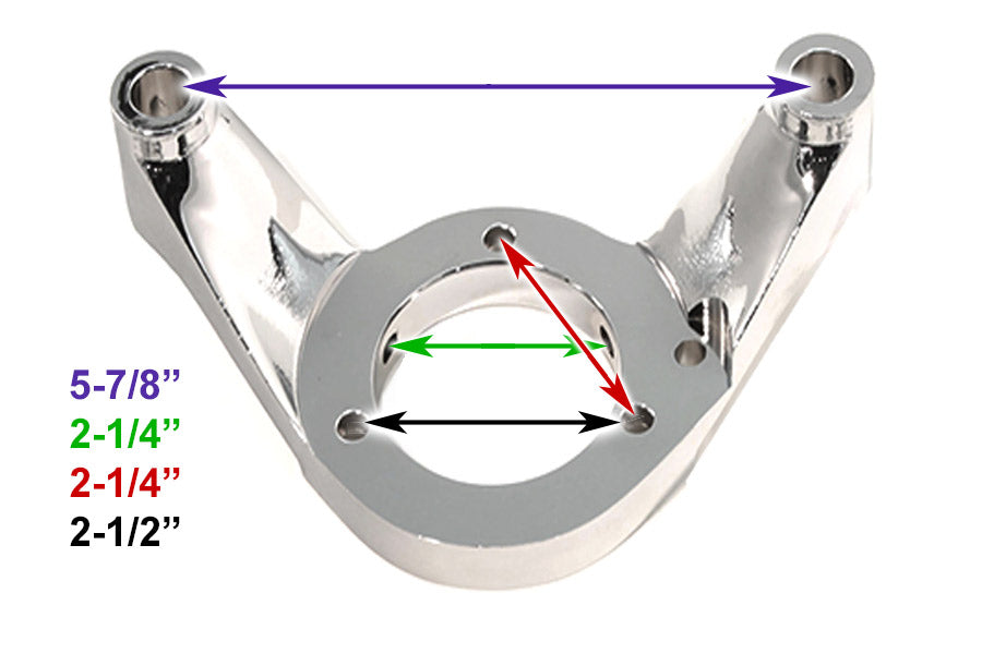 Wyatt Gatling chrome billet air cleaner bracket kit for motorcycle fuel and air system