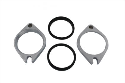 Wyatt Gatling 26993-06 EFI intake manifold flange set in chrome finish