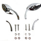 Wyatt Gatling 76533B4 Eagle Eye billet chrome mirror set for motorcycles