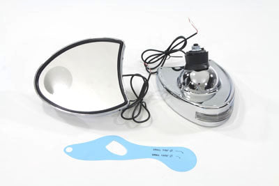 Wyatt Gatling chrome fairing-mounted mirror set for Harley-Davidson FLHT motorcycles