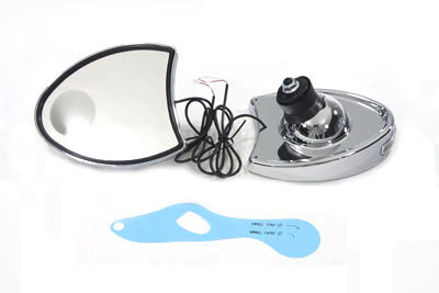 Wyatt Gatling Chrome Fairing-Mounted Mirror Set for Harley-Davidson FLHT:VEVENT