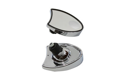 Wyatt Gatling Chrome Fairing-Mounted Mirror Set for motorcycle, pair of sleek chrome mirrors