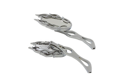 Wyatt Gatling Fireball chrome mirror set, model 270111