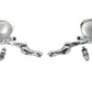 Wyatt Gatling M60-6355 Skull Mirror Set with Bone Stem