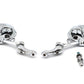 Wyatt Gatling M60-6355 Skull Mirror Set with Bone Stem