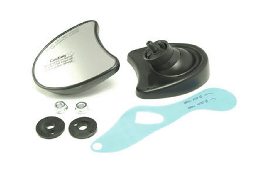 Wyatt Gatling 77302B Fairing Mount Mirror Set for Harley-Davidson FLHX
