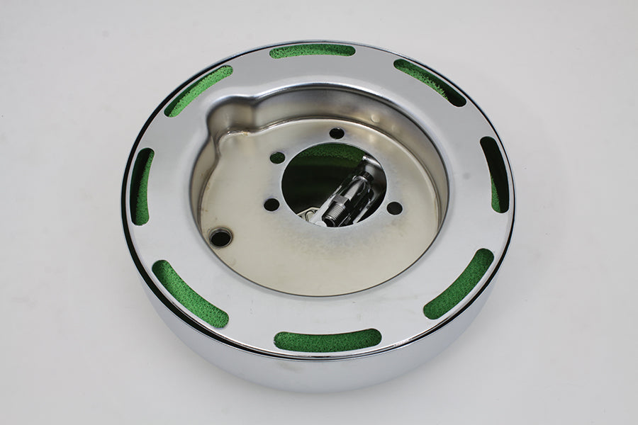 Wyatt Gatling 70391 7-Inch Round Chrome Air Cleaner