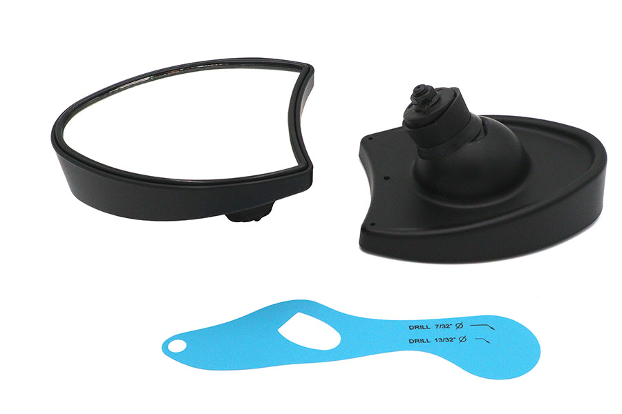 V-Twin 270970 Fairing Mirror Set Black for Harley-Davidson FLHT