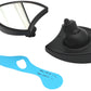V-Twin 270970 Fairing Mirror Set Black for Harley-Davidson FLHT