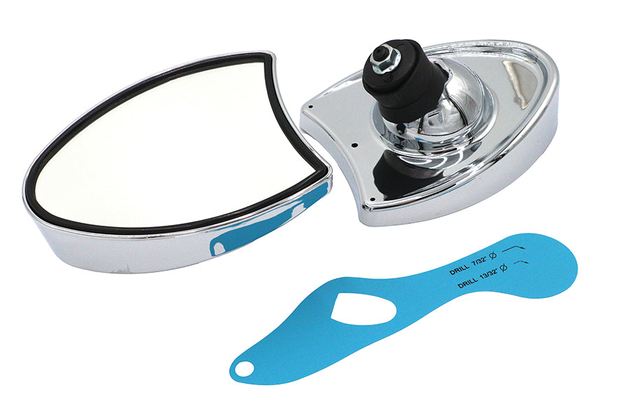 Wyatt Gatling 270971 Chrome Touring Style Fairing-Mounted Mirror Set