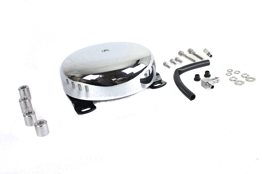 V-Twin 34-1467 Smooth Round Air Cleaner for CV-Type Carburetors