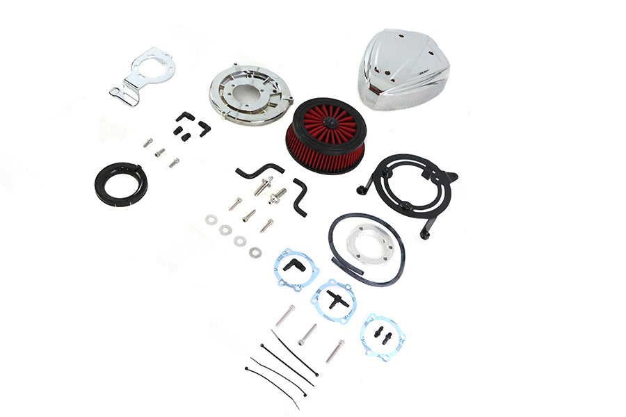 Wyatt Gatling Siren Chrome Air Cleaner Assembly E14-0230 for fuel and air systems