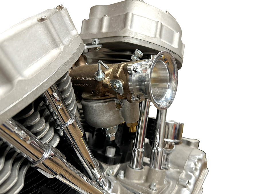 V-Twin 78972 Linkert chrome velocity stack for motorcycle fuel and air system