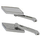Wyatt Gatling AS12L12 chrome parallelogram mirror set with adjustable arms