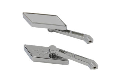Wyatt Gatling AS12L12 chrome parallelogram mirror set with adjustable arms