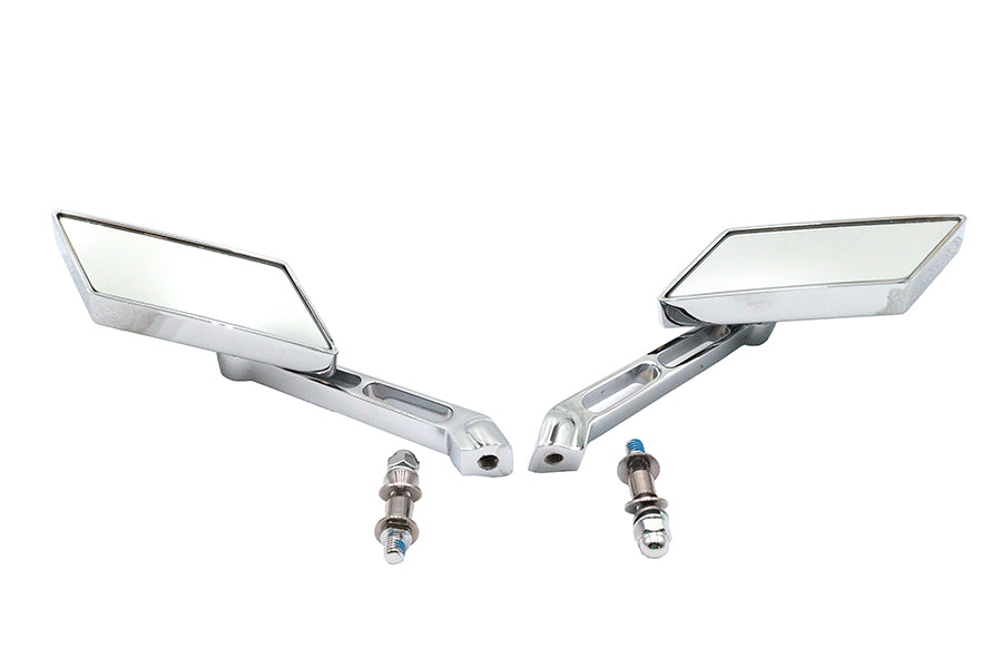 Wyatt Gatling AS12L12 chrome parallelogram mirror set with adjustable arms