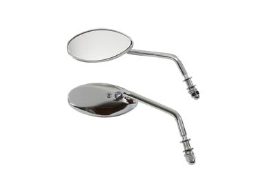Wyatt Gatling KA79NH3 chrome teardrop mirror set with polished reflective surfaces