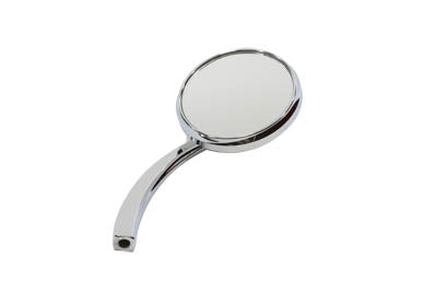 Wyatt Gatling 3-inch round chrome mirror with billet stem